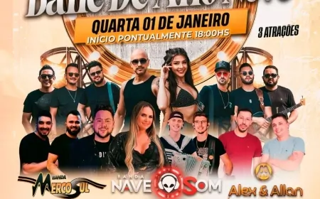 Baile de Ano Novo no Tradição com 3 Bandas