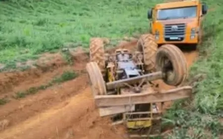 HOMEM MORRE EM ACIDENTE COM TRATOR