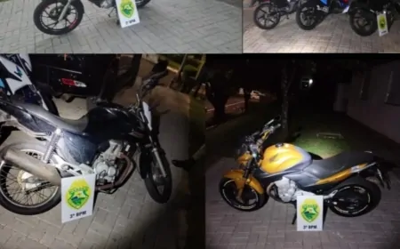 06 MOTOCICLETAS SÃO APREENDIDAS POR INFRAÇÕES DE  TRANSITO