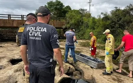 O corpo de Vanessa Aparecida Mayer foi localizado pelo Corpo de Bombeiros, na manhã desta terça-feira
