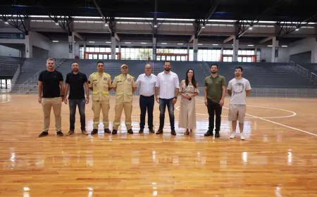 Géri Dutra visitou a Arena Cláudio Petrycoski nesta terça-feira (7