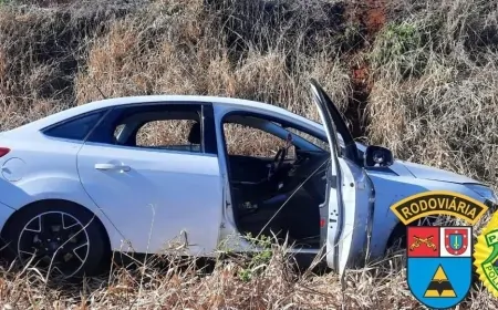 CONDUTOR EMBRIAGADO SOFRE ACIDENTE E É PRESO COM VEÍCULO FURTADO NA PRC-158 EM RIO BONITO DO IGUAÇU